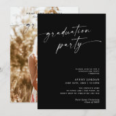 Moderne Minimalistische Graduierungspartei lädt ei Einladung (Vorne/Hinten)