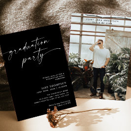 Moderne Minimalistische Graduierungspartei lädt ei Einladung