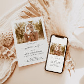 Moderne Minimalistische Graduierungspartei lädt ei Einladung