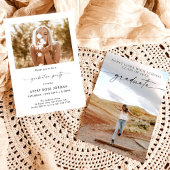 Moderne Minimalistische Graduierungspartei lädt ei Einladung