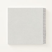 Moderne minimalistische graue Hochzeit Notizblock (Rückseite)