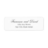 Moderne Minimalistische Graue Rückgabetafeln (Vorne)