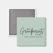 Moderne Minimalistische Großeltern je Magnet (Vorderseite/Rückseite)