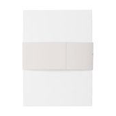 Moderne Minimalistische Grün-Verlass-Hochzeit Einladungsbanderole (Rückseitenbeispiel)