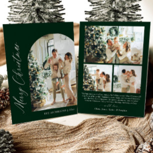 Moderne minimalistische grüne Architektur-Foto Fro Feiertagskarte