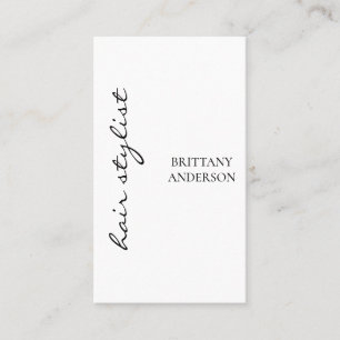 Moderne Minimalistische handgeschriebene Friseurst Visitenkarte