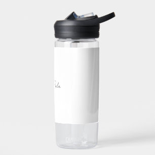 Moderne minimalistische handgeschriebene Schrift M Trinkflasche
