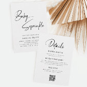 Moderne Minimalistische handgeschriebene Script-Ki Einladung