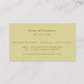 Moderne Minimalistische handgeschriebene Script-Pa Visitenkarte (Rückseite)