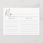 Moderne Minimalistische handgeschriebene Script-Re Postkarte (Vorderseite)