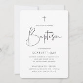 Moderne Minimalistische handgeschriebene Script-Ta Einladung (Vorderseite)