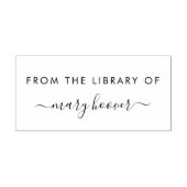 Moderne Minimalistische Handschrift aus der Biblio Gummistempel (Prägung)