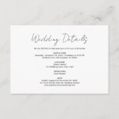 Moderne Minimalistische Handschrift Schriftart Hoc Begleitkarte (Vorderseite)