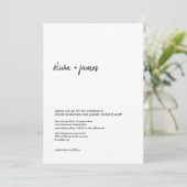 Moderne Minimalistische Handwriting-Script-Foto-Ho Einladung (Stehend Vorderseite)