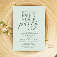 Moderne Minimalistische Happy End Party Empfang