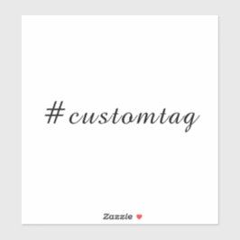 Moderne Minimalistische Hashtag-Design Aufkleber