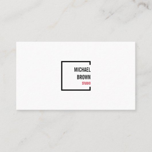 Moderne minimalistische Hausentrümpelung Organisat Visitenkarte (Vorderseite)
