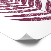 Moderne Minimalistische Heckscheibe Zeichnend in P Poster (Ecke)