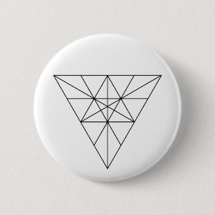Moderne Minimalistische Heilige Geometrie Abstrakt Button