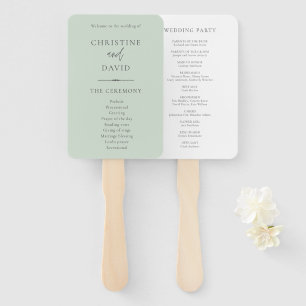 Moderne Minimalistische Heiratsprogramme Fächer