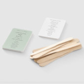 Moderne Minimalistische Heiratsprogramme Fächer (Non-assembled)