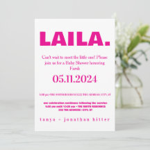 Moderne minimalistische hellblaue Babyparty-Einlad