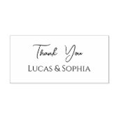 Moderne Minimalistische Herzlichen Dank Gummistempel (Prägung)