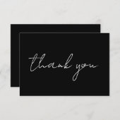 Moderne Minimalistische Hochzeit Dankeschön Card Dankeskarte (Vorne/Hinten)