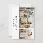 Moderne Minimalistische Hochzeit Dankeschön Card RSVP Karte (Vorderseite)