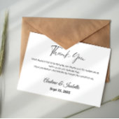 Moderne Minimalistische Hochzeit Dankeschön Card RSVP Karte