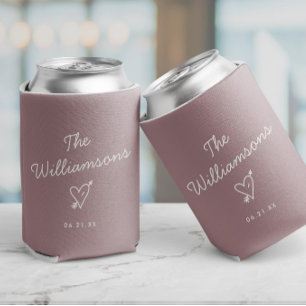 Moderne Minimalistische Hochzeit Dosenkühler