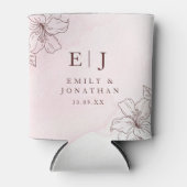 Moderne Minimalistische Hochzeit Dosenkühler (Vorderseite)