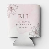 Moderne Minimalistische Hochzeit Dosenkühler (Rückseite)