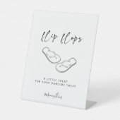 Moderne Minimalistische Hochzeit Drehte Flop Danci Sockelschild (Vorderseite)