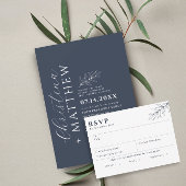 Moderne Minimalistische Hochzeit Einladung