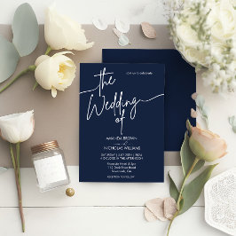 Moderne Minimalistische Hochzeit Einladung