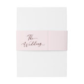 Moderne Minimalistische Hochzeit Einladungsbanderole (Rückseitenbeispiel)