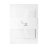 Moderne Minimalistische Hochzeit Einladungsbanderole (Vorderseite Beispiel)