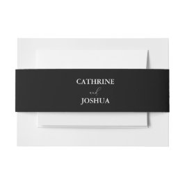 Moderne minimalistische Hochzeit Einladungsbanderole