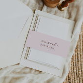 Moderne Minimalistische Hochzeit Einladungsbanderole