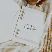 Moderne Minimalistische Hochzeit Einladungsbanderole