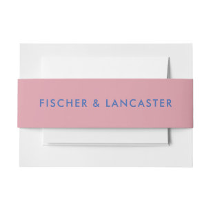 Moderne Minimalistische Hochzeit Einladungsbanderole