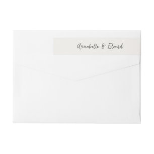 Moderne Minimalistische Hochzeit Elegant Schwarz &