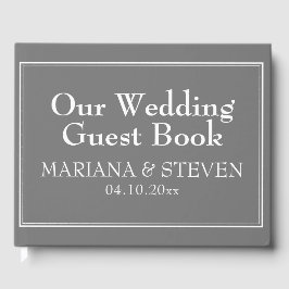 Moderne Minimalistische Hochzeit Gästebuch