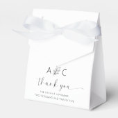 Moderne Minimalistische Hochzeit Geschenkschachtel (Vorderseite)