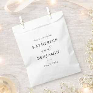 Moderne Minimalistische Hochzeit Geschenktütchen