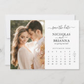Moderne Minimalistische Hochzeit im Foto Save The Date (Vorderseite)