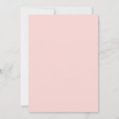 Moderne Minimalistische Hochzeit in Rosa und Rot Save The Date (Rückseite)