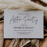 Moderne minimalistische Hochzeit nach der Party Ei Einladung<br><div class="desc">Das Party geht weiter! Organisieren Sie Ihre Hochzeit nach dem Party mit diesen modernen Einladungen. Modern,  einfach und sauber: adoptier dieses minimalistisch handgeschriebenen Design für dein Hochzeitsgeschirr. Vollständig anpassbare Farben.</div>