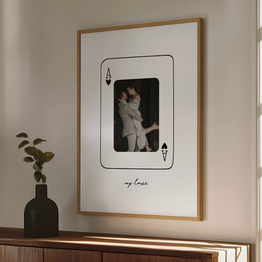 Moderne Minimalistische Hochzeit Poster